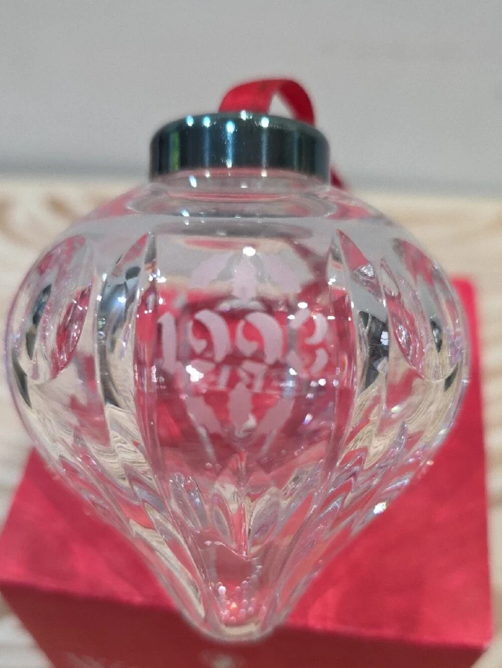VINTAGE Waterford Crystal 1993 Annual Ball Ornament 2nd Ed Original Box